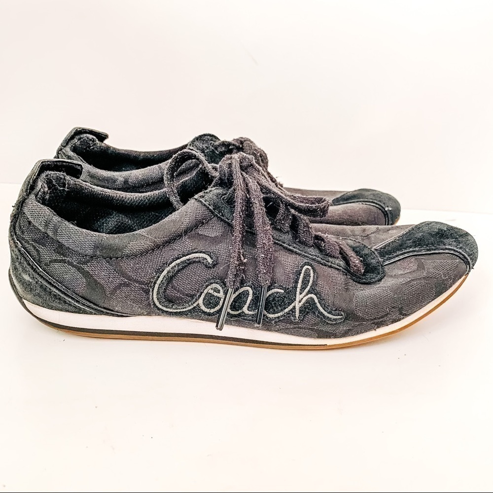 Coach black and grey sneakers - SZ 9.5/10
